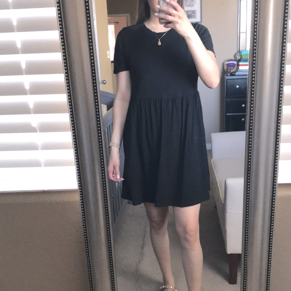 Short Sleeve Baby Doll Dress
